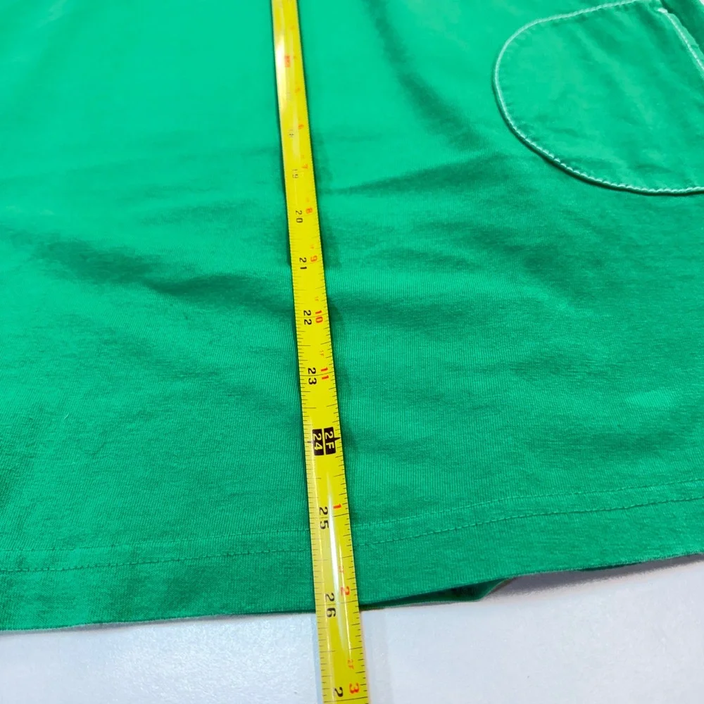 Hanna Andersson Dress Girls 140 Kelly Green Cap Sleeve Cotton Pocket Shift Dress